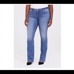 Torrid slim boot jeans vintage stretch light wash